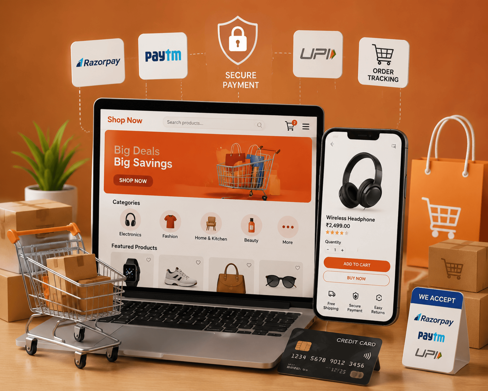 Ecommerce development solution