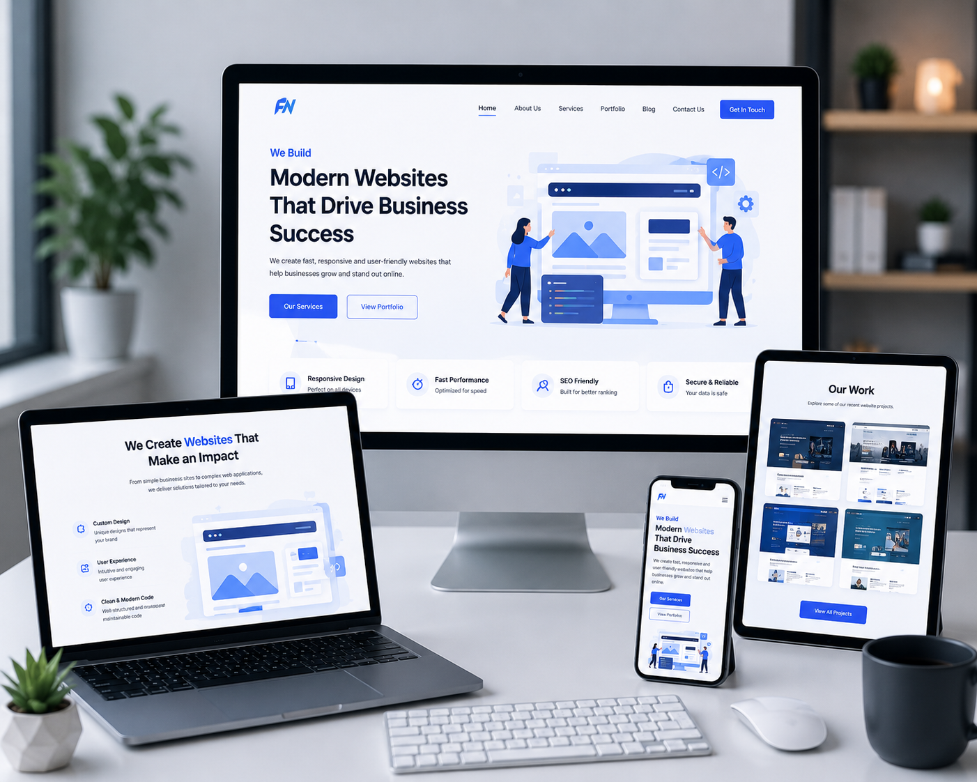ForceNexa corporate website development project